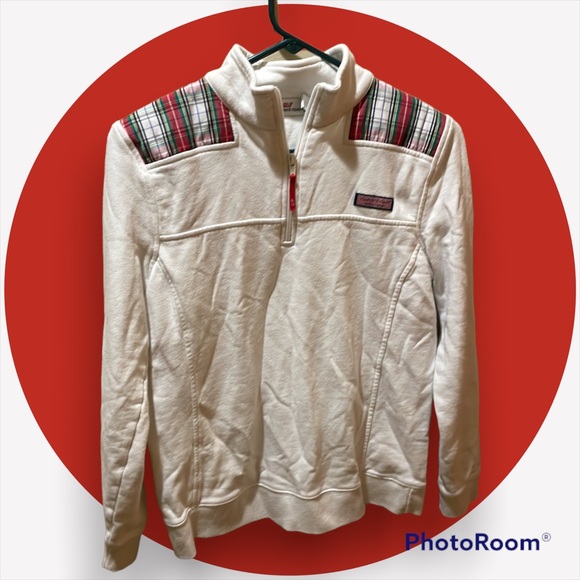 Vineyard Vines Tops - Vineyard Vines Tartan Shep Quarter Zip